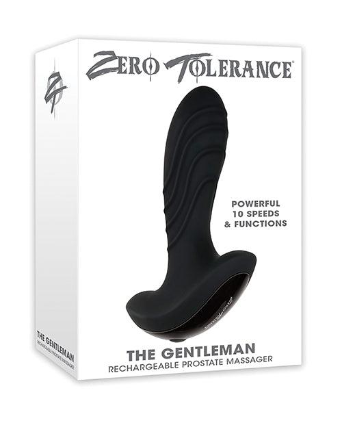 Zero Tolerance The Gentleman Rechargeable Prostate Massager - Black - Casual Toys
