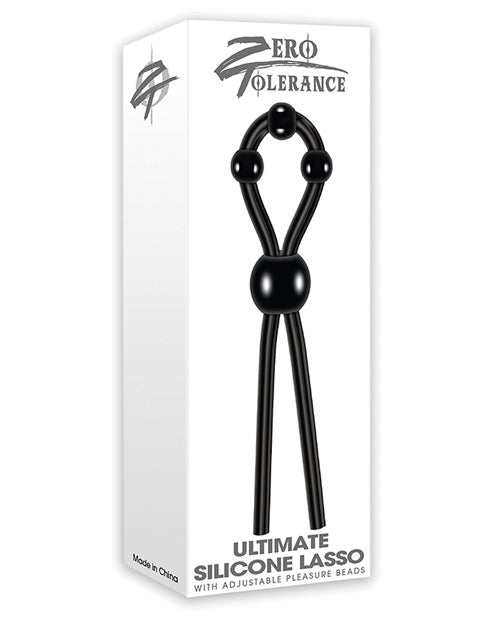 Zero Tolerance Ultimate Lasso Cock Ring - Black - Casual Toys