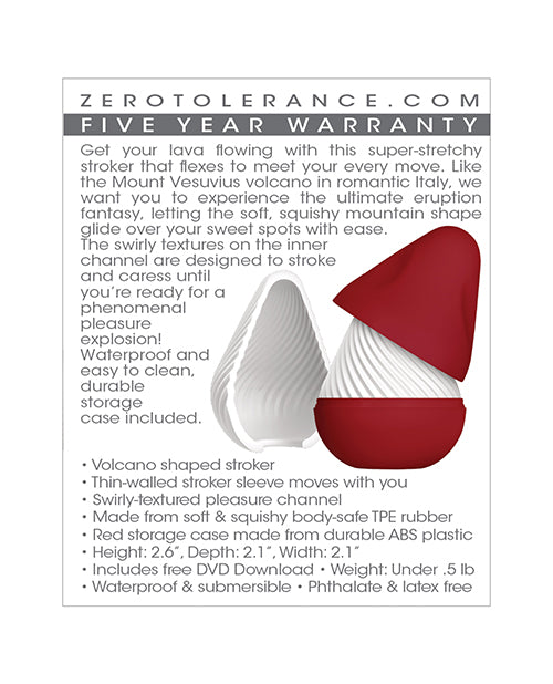 Zero Tolerance Vesuvias Stroker - White - Casual Toys