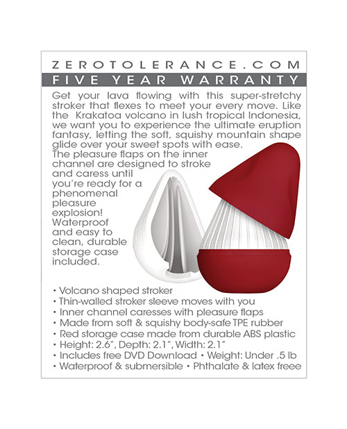 Zero Tolerance Krakatoa Stroker - White - Casual Toys
