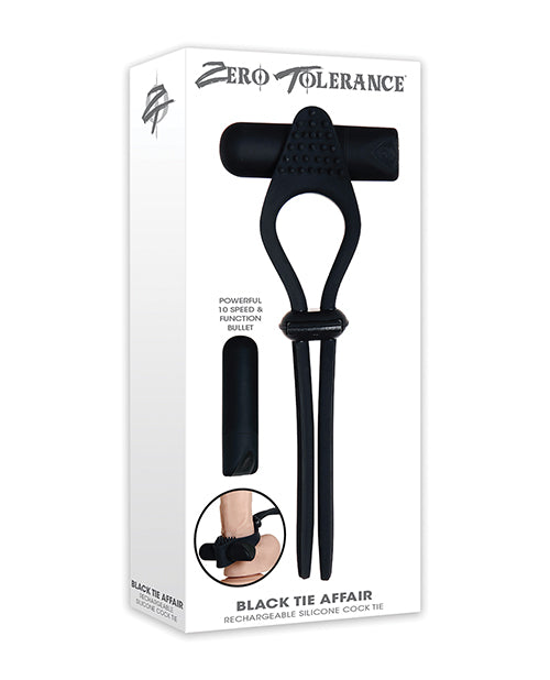 Zero Tolerance Black Tie Affair Cock Ring - Black - Casual Toys