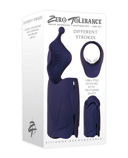 Zero Tolerance Different Strokes Rechargeable - Purple - Casual Toys