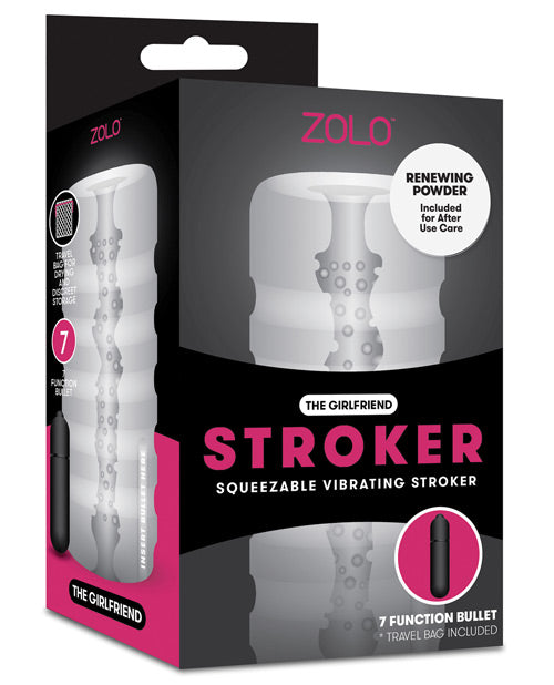 Zolo Girlfriend Squeezable Vibrating Stroker - Casual Toys