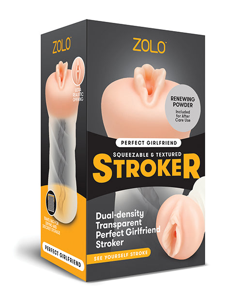 Zolo Perfect Girlfriend Dual Density Transparent Stroker - Casual Toys