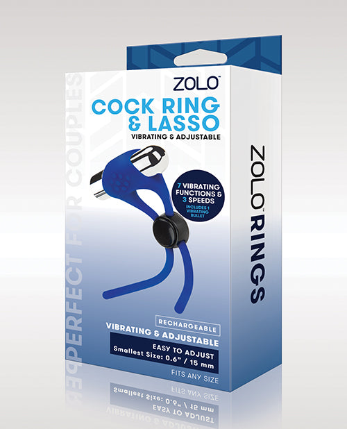 Zolo Cock Ring & Lasso - Blue - Casual Toys