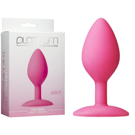 Platinum Premium Silicone - The Minis - Spade - Medium Pink - Casual Toys