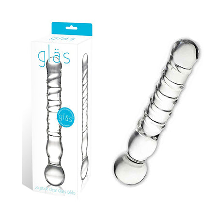 Glas Joystick Glass Dildo Wand For Anal & G-Spot (Clear) - Casual Toys