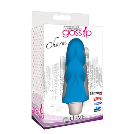 Gossip Charm 3 Speed 4 Function Silicone Waterproof Azure - Casual Toys
