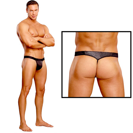 Male Power Cobra Micro V Thong Large Xtra-Large (Black) - Casual Toys