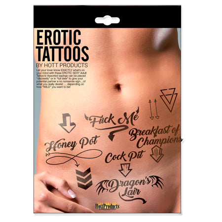 Adult Erotic Tattoos Assorted Pack