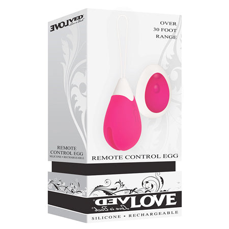 Evolved Rechargeable Egg R-C Silicone Pink - Casual Toys