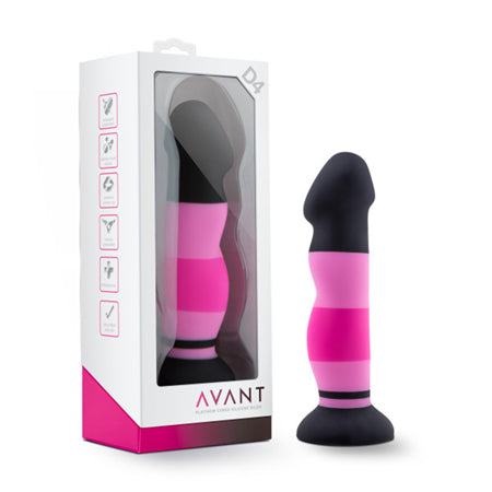 Blush Avant D4 Sexy in Pink 8 in. Silicone Dildo with Suction Cup