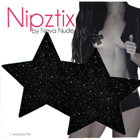 Neva Nude Pasty Star Glitter Black - Casual Toys
