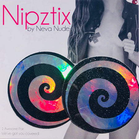 Neva Nude Pasty Spiral Holographic - Casual Toys