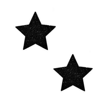 Neva Nude Pasty Starry Night Glitter Malice Black Set of 6 - Casual Toys