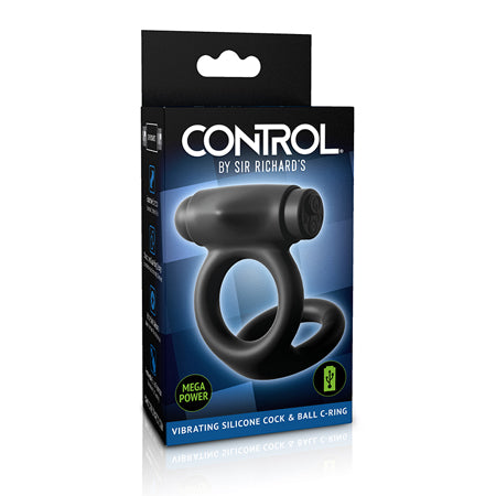 Sir Richard's Control Vibrating Silicone Cock & Ball C-Ring - Casual Toys