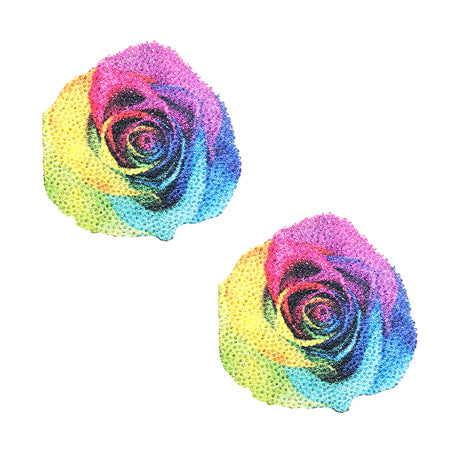 Neva Nude Pasty Rainbow Pride Rose Glitter Velvet - Casual Toys