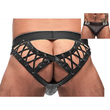 Male Power Black Ice Lace Up Moonshine Black L-XL - Casual Toys