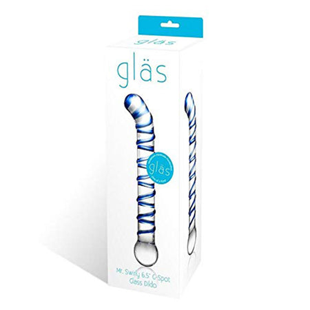 Glas Mr.  Swirly 6.5" G-Spot Glass Dildo - Casual Toys