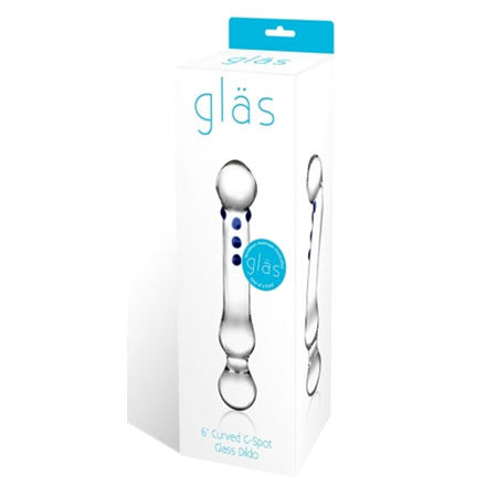 Glas 6" Curved G-Spot Glass Dildo - Casual Toys