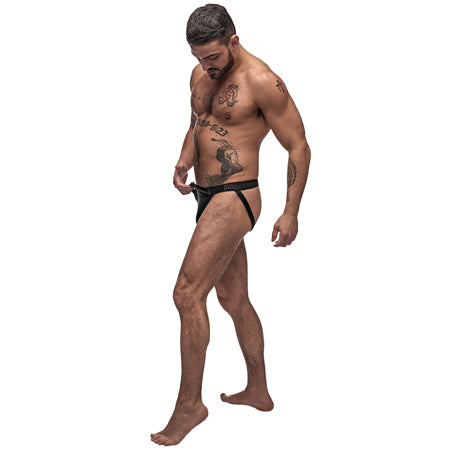 Male Power Grip & Rip Rip off Thong Black LX - Casual Toys