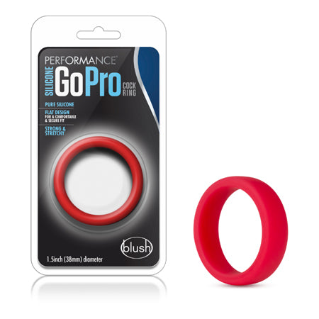 Performance - Silicone Go Pro Cock Ring - Red - Casual Toys