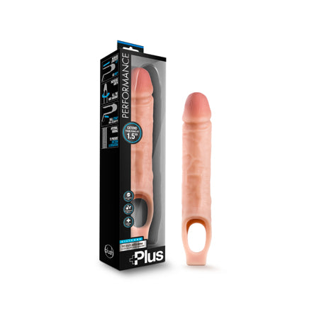 Performance Plus - 10 Inch Silicone Cock Sheath Penis Extender - Vanilla - Casual Toys