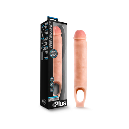 Performance Plus - 11.5 Inch Silicone Cock Sheath Penis Extender - Vanilla - Casual Toys