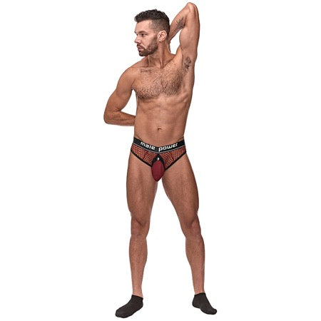 MP Cock Pit Net Cock Ring Thong Bur SM - Casual Toys