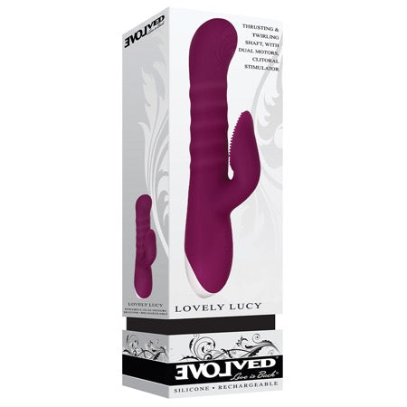 Evolved Lovely Lucy Thrusting Dual Stimulator - Casual Toys