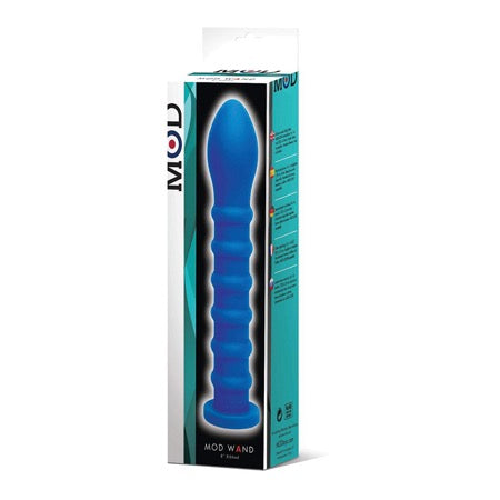 MOD Wand Silicone - Ribbed - Blue - Casual Toys