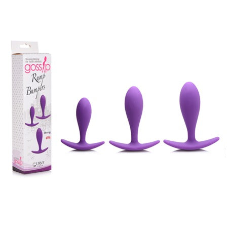 Gossip Rump Bumpers Silicone Set of 3 - Violet - Casual Toys