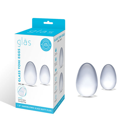 Glas 2-Piece Glass Yoni Egg Set - Casual Toys
