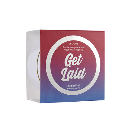 Get Laid Pheromone Massage Candle Passion Fruit 4 oz-113 g - Casual Toys