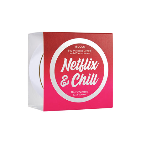 Netflix & Chill Massage Candle Netflix & Chill Berry Yummy 4 oz-113 g - Casual Toys