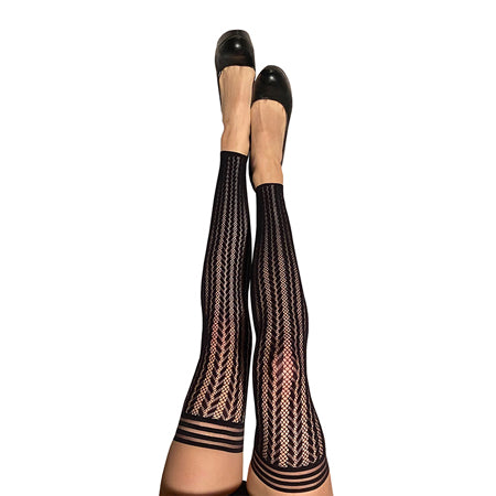 Kixies Lindsay Footless Fishnet Thigh-Highs - Size A - Casual Toys