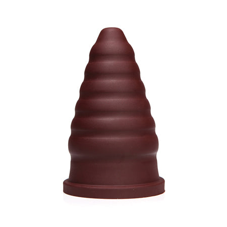 Tantus Cone Ripple Firm - Oxblood (Box Packaging) - Casual Toys