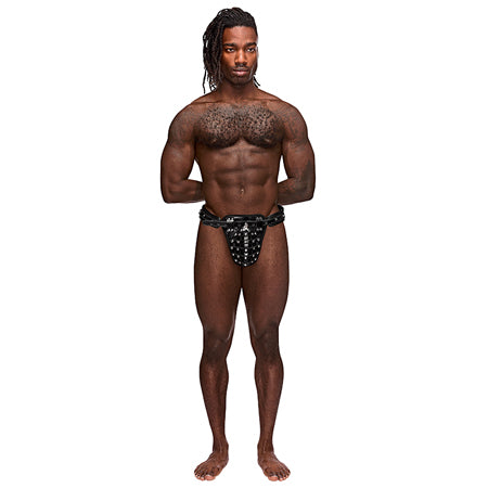 Male Power Leather Taurus Black OS - Casual Toys