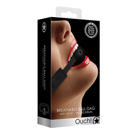 Ouch Velvet & Velcro Adjustable Breathable Gag - Casual Toys