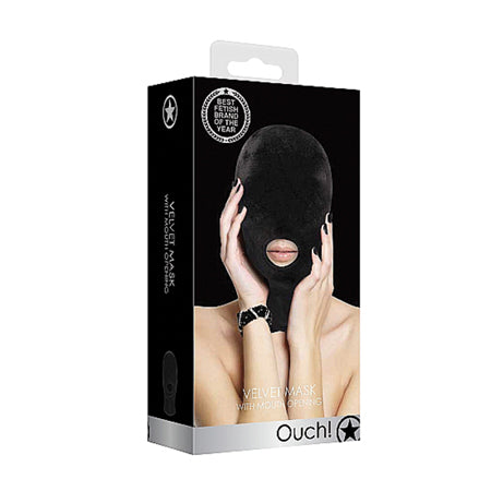 Ouch Velvet & Velcro Mask with Mouth Opening - Casual Toys