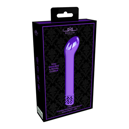 Royal Gems - Jewel - ABS Rechargeable Bullet - Purple - Casual Toys