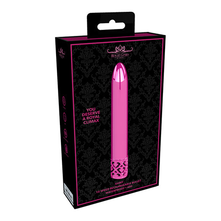 Royal Gems - Shiny - ABS Rechargeable Bullet - Pink - Casual Toys