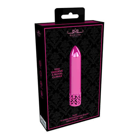 Royal Gems - Glitz - ABS Rechargeable Bullet - Pink - Casual Toys