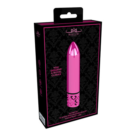 Royal Gems - Glamour - ABS Rechargeable Bullet - Pink - Casual Toys