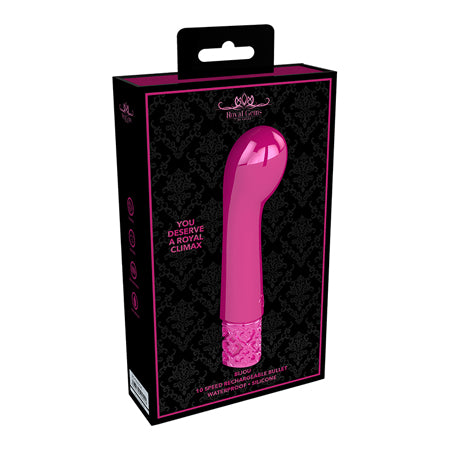Royal Gems - Bijou - Silicone Rechargeable Bullet - Pink - Casual Toys