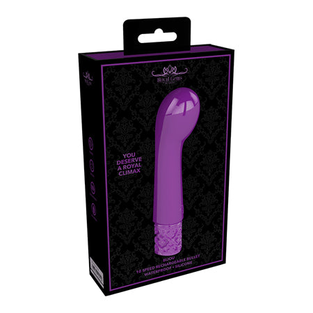 Royal Gems - Bijou - Silicone Rechargeable Bullet - Purple - Casual Toys