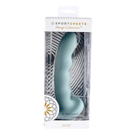 Merge Sage 8 in. Suction Cup G-Spot Dildo Green - Casual Toys