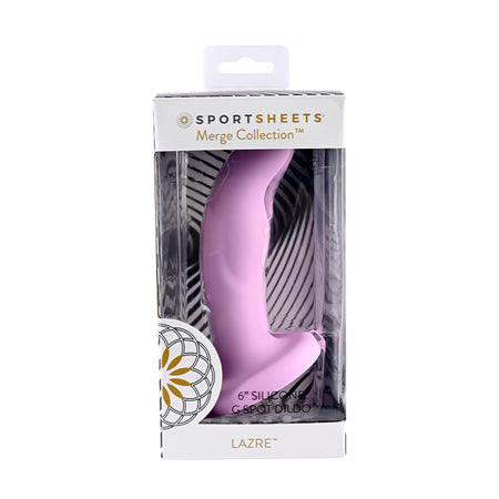 Merge Lazre 6 in. Suction Cup G-Spot Dildo Pink - Casual Toys