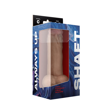 Shaft Model C Liquid Silicone Dong With Balls 8.5 in. Pine - Casual Toys