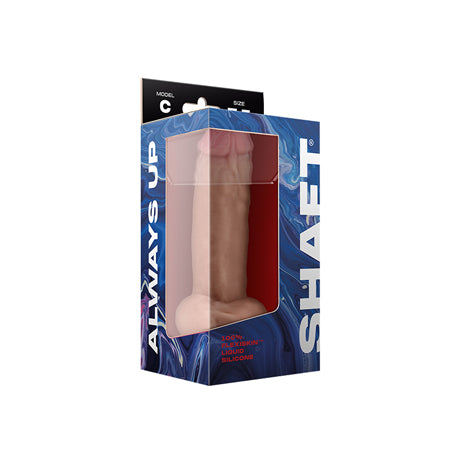 Shaft Model C Liquid Silicone Dong With Balls 7.5 in. Pine - Casual Toys